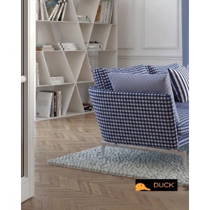 Хидрофобиран плат на едро каре за завеси, покривки, шалтета, дамаска "DUCK", петно и водоустойчив, ширина на плата 180см, код-030471-034