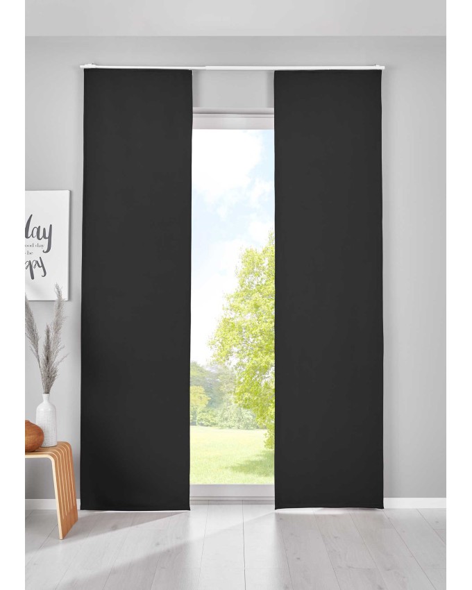 Комплект от 2 броя Затъмняващи плъзгащи панелни завеси „Ню Йорк“ – Плътни и Термоизолиращи 20202020608-2-016