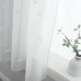 3 Размера, Перде с коланче, визия Лен  »БАМБЕРГ« за тръбен корниз, нежна бродерия на листа, светлопропускливо и лесно за поддръжка. 2023495