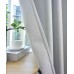 Комплект 2бр. 100% Блекаут завеси с Халки »München Dark« с Коланчета, 3 размера, Пълно Затъмняване, десен „Рибена кост“, Цвят Бял код-202410-2-001