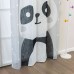 Детска Завеса Панда  »Seoul Collection« с ленена текстура 245х140 см , плюс коланче, с вградени метални халки за тръбен корниз, код-2024120-007