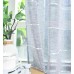 Готово перде с коланче на райета „Касел“ с халки-капси за тръбен корниз, шенил с ленен ефект, 245х140 см. цвят-Сив код-202470-002